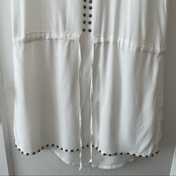 NWOT Witchery Australia White Dress with Gunmetal Embellishment - Picture 10 of 10